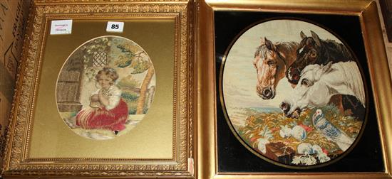 2 silkwork panels